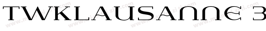 TWKLausanne 350字体转换